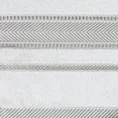 Ręcznik z żakardową błyszczącą bordiurą - 70 x 140 cm - biały 2