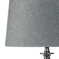 Lampa stołowa ARIELA na efektownej podstawie z matowym abażurem - 32 x 32 x 86 cm - stalowy 3