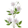 PNĄCZE POWOJNIK sztuczny kwiat dekoracyjny z płatkami z jedwabistej tkaniny - 85 cm - biały 1