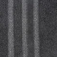 EUROFIRANY CLASSIC Ręcznik JUDY z bordiurą podkreśloną błyszczącą nicią - 50 x 90 cm - czarny 2