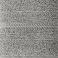 Ręcznik ELMA o klasycznej stylistyce z delikatną bordiurą w formie sznurka - 50 x 90 cm - srebrny 2