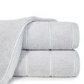 Ręcznik do rąk 30x50 cm bawełniany kolor srebrny z welwetową bordiurą 500 g/m2 MARI - 30 x 50 cm - srebrny 1