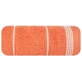 Ręcznik z bordiurą w formie sznurka - 70 x 140 cm - pomarańczowy 3