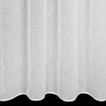 Zasłona VICKY  w stylu eko z etaminy z ozdobnym pasem w górnej części - 140 x 250 cm - biały 3
