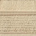 ELLA LINE ręcznik bawełniany TAYLOR z ozdobnym stebnowaniem i bordiurą w paseczki - 70 x 140 cm - beżowy 2