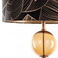 LIMITED COLLECTION Lampa stojąca VICTORIA 2 z podstawą łączącą szkło i metal oraz welwetowy abażur - ∅ 46 x 165 cm - czarny 7