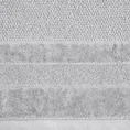 Ręcznik z drobną fakturą i miękką welwetową bordiurą - 30 x 50 cm - srebrny 2