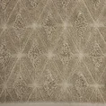 REINA LINE Ręcznik SENDI 50x90 cm z bawełny egipskiej tkany w geometryczny wzór - 50 x 90 cm - jasnobrązowy 2