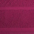 REINA LINE Ręcznik z bawełny zdobiony wzorem w zygzaki z gładką bordiurą - 70 x 140 cm - amarantowy 2