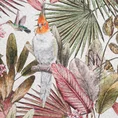DESIGN 91 Narzuta PARROT z nadrukiem egzotycznych roślin i papug - 170 x 210 cm - zielony 6