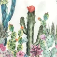 EUROFIRANY PREMIUM Komplet pościeli DAISY z wysokogatunkowej bawełny hiszpańskiej z nadrukiem kwitnących kaktusów - 160 x 200 cm, 2 szt. 70 x 80 cm - wielokolorowy 2
