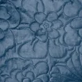 Narzuta ARIEL 4 dwustronna zdobiona kwiatowym wzorem wytłaczanym techniką hot press - 220 x 240 cm - niebieski 4