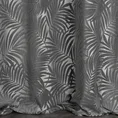 Zasłona LIVIA z botanicznym wytłaczanym  wzorem - 140 x 250 cm - stalowy 3