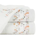 Ręcznik BABY z naszywaną aplikacją z jednorożcem - 70 x 140 cm - biały 1