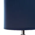 Lampka stołowa BELISA na dwukolorowej ceramicznej podstawie z abażurem z matowej tkaniny - ∅ 18 x 30 cm - granatowy 2