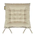 Dwustronna welwetowa poduszka siedziskowa na krzesło z szesnastoma pikowaniami, gramatura 260 g/m2 - 40 x 40 x 6 cm - jasnobrązowy 2