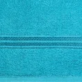 Ręcznik z bordiurą podkreśloną błyszczącą nicią - 50 x 90 cm - turkusowy 2