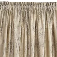 Zasłona  KORNELIA z miękkiej welwetowej tkaniny zdobiona szampańskim nadrukiem przypominającym marmur - 140 x 270 cm - beżowy 4
