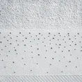 DIVA LINE Ręcznik ESTER w kolorze srebrnym, zdobiony cyrkoniami - 70 x 140 cm - srebrny 2