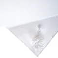 Obrus świąteczny ANGIE z aplikacją z kryształków - 85 x 85 cm - biały/srebrny 3