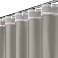 Zasłona DORA z gładkiej i miękkiej w dotyku tkaniny o welurowej strukturze - 360 x 280 cm - brązowy 8