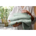 Ręcznik do rąk 30x50 cm bawełniany kolor miętowy o ryżowej strukturze z welwetową bordiurą 500 g/m2 LOREN - 30 x 50 cm - miętowy 7