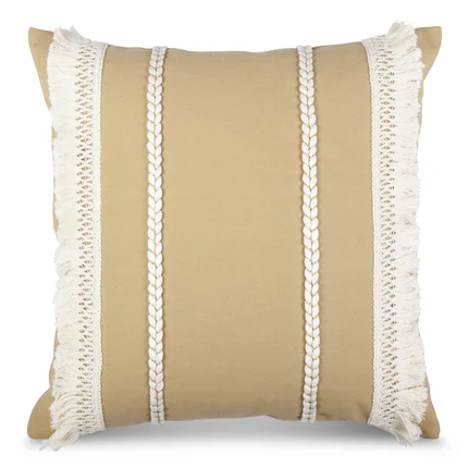 Poszewka BOHO z aplikacją z frędzlami Poszewka BOHO z aplikacją z frędzlami - 45 x 45 cm