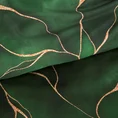 NOVA PRINT BOX Komplet pościeli GIFT1 z wysokogatunkowej satyny bawełnianej z motywem marmurku w kartonowym opakowaniu na prezent - 180 x 200 cm - zielony 5