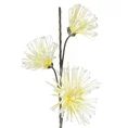 Kwiat dekoracyjny FLORE - dł. 50 cm śr.kwiat 17 cm - żółty 1