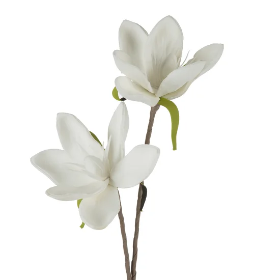 MAGNOLIA  kwiat sztuczny dekoracyjny z pianki foamirian - ∅ 17 x 70 cm - biały