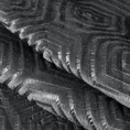 ELLA LINE Narzuta ASTA o strukturze futra z geometrycznym wytłaczanym wzorem  - 200 x 220 cm - grafitowy 3