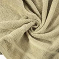Ręcznik z ozdobną bordiurą w pasy - 30 x 50 cm - beżowy 5