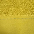EVA MINGE Ręcznik KARINA w kolorze musztardowym, zdobiony aplikacją z cyrkonii na miękkiej szenilowej bordiurze - 70 x 140 cm - musztardowy 2