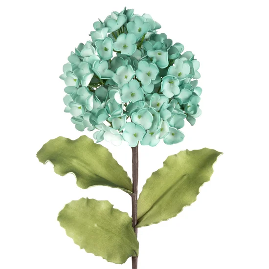 HORTENSJA sztuczny kwiat dekoracyjny z pianki foamirian - ∅ 20 x 75 cm - jasnoniebieski