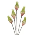 GAŁĄZKA OZDOBNA, kwiat sztuczny dekoracyjny z pianki foamiran - dł.75cm dł.kwiat 6cm - zielony 1
