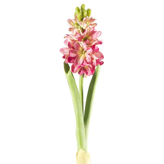 HIACYNT kwiat sztuczny dekoracyjny - dł. 50 cm dł. kwiat 13 cm - amarantowy