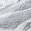 Firana z gładkiej tkaniny zdobiona pasem aplikacji z lśniącymi cekinami - 140 x 250 cm - biały 7