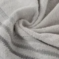 Ręcznik IRENE z puszystej bawełny podkreślony paseczkami - 30 x 50 cm - jasnopopielaty 5