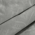 DIVA LINE Komplet pościeli bawełnianej z adamaszku z żakardowym ornamentowym wzorem - 160 x 200 cm - jasnoszary 4