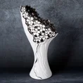 Wazon ceramiczny SIENA w kształcie bukietu kwiatów - 19 x 12 x 36 cm - biały 1
