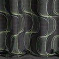 Zasłona POLA z welwetu z symetrycznym falującym wzorem - 140 x 250 cm - zielony 3
