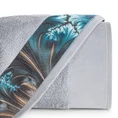 EWA MINGE Komplet ręczników CHIARA w eleganckim opakowaniu, idealne na prezent! - 2 szt. 50 x 90 cm - srebrny 8