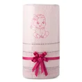 Zestaw prezentowy dla dzieci - ręcznik z haftem na prezent - 17 x 30 x 12 cm - różowy 1