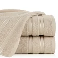 Ręcznik MANOLA z bordiurą podkreśloną żakardowymi paseczkami - 30 x 50 cm - beżowy 1