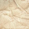 PIERRE CARDIN zasłona welwetowa GOJA z błyszczącym nadrukiem w formie liści miłorzębu - 140 x 250 cm - kremowy 12