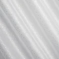 Firana gotowa SIBEL z srebrnym nadrukiem drobnych kwadracików - 300 x 250 cm - biały 7
