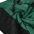 Ręcznik DORIAN melanżowy z geometrycznym wzorem z motywem wachlarzy - 50 x 90 cm - czarny 5
