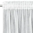 Firana KELLY o strukturze drobnego deszczyku  przetykana srebrną nicią - 140 x 270 cm - biały 11
