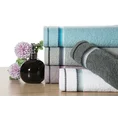 Ręcznik z delikatnym ozdobnym stebnowaniem - 70 x 140 cm - różowy 6