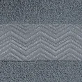 DIVA LINE Ręcznik FABIA w kolorze stalowym, z błyszczącą żakardową bordiurą - 50 x 90 cm - stalowy 2